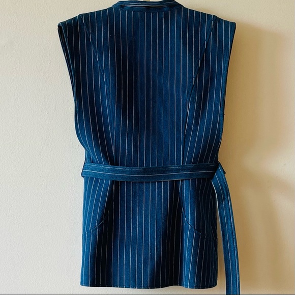 Double-Breasted Denim Vest - Picture 2 of 8